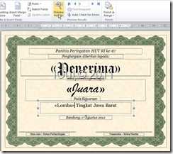 Mail Merge-Review Results
