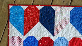 Red, white, and blue heart quilt for USS Fitzgerald