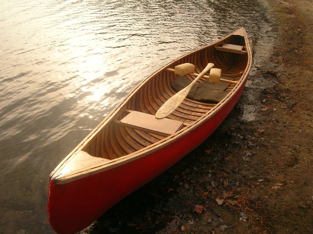 paddle making and other canoe stuff: christmas canoe