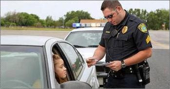 Lady and a cop