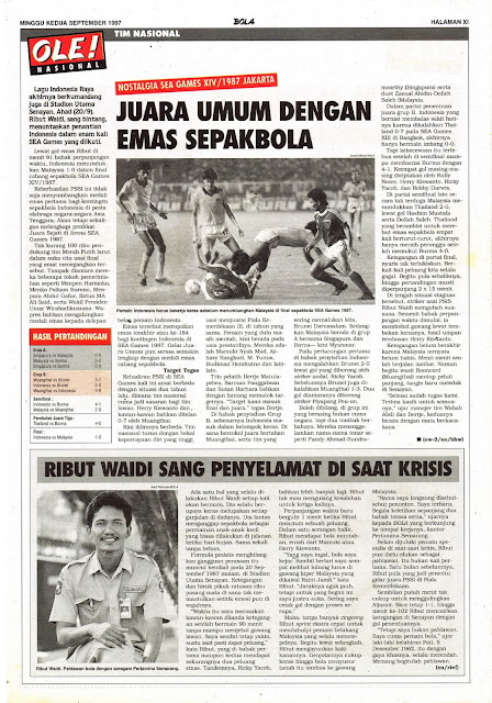 TIM NASIONAL: NOSTALGIA SEA GAMES XIV/1987 JAKARTA