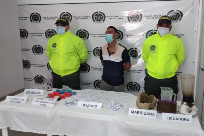 https://www.notasrosas.com/Seccional de Investigación Criminal decomisa cocaína, marihuana y bazuco en Bosconia