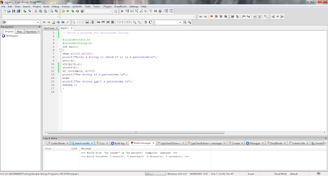 A parogram for Palindrome String,String,Palindrome String in c program,c programming language,2021,basic codes,input output code