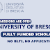 Complete Details About Admission To University of Brescia In Italy | Fully Funded Scholarship | - Study Zune