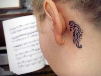 tattoo on ear 12 Ear tattoos: