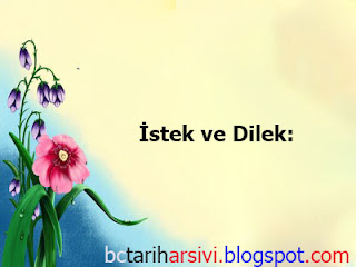 08-İstek ve Dilekleriniz