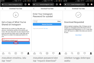 Cara Membackup Data | Foto Video Story DM Komentar Akun Instagram