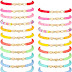 Sureio 24 Pcs Colorful Friendship Bracelets 