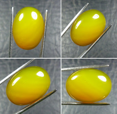 Batu Mulia Yellow Agate Chalcedony 052