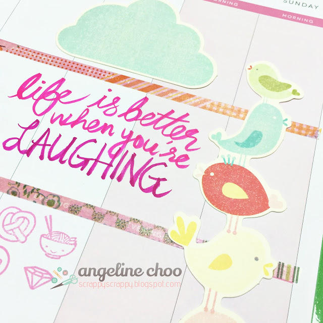 ScrappyScrappy: My Happy Planner [August 2015] #scrappyscrappy #happyplanner #mambi #meandmybigideas #sweetstampshop #kuretake #cleancolorrealbrush #planner