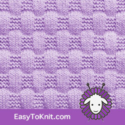 EasyToKnit - Basketweave #Knitting Stitch Pattern