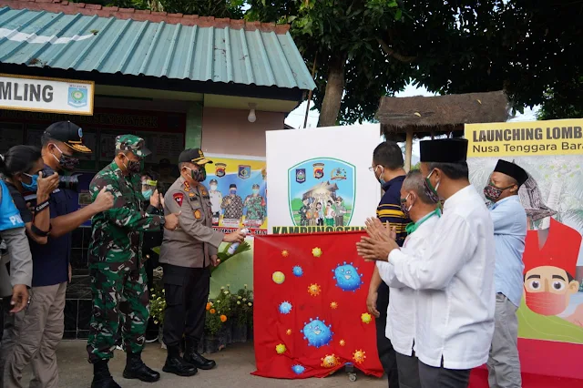 Launching Lomba Kampung Sehat 2020, Polda NTB Target Empat Mitigasi Pandemi Covid-19