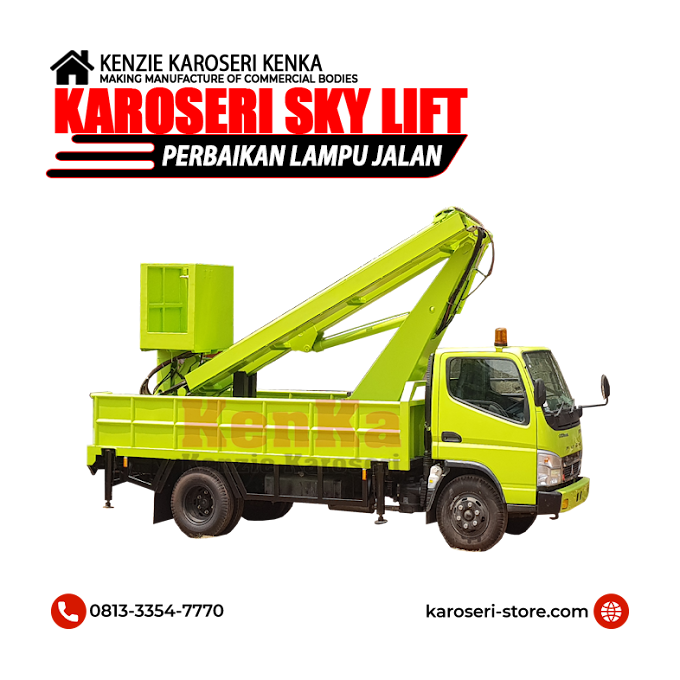 Info Harga Pembuat Karoseri Sky Lift Telescopic