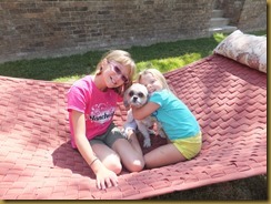 Kya and Chloe with Suki