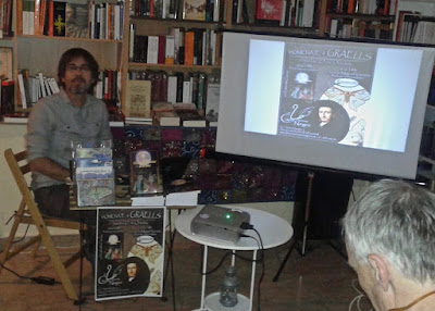 Homenaje a Graells en la Librería "Cisne Negro" de San Lorenzo de El Escorial.