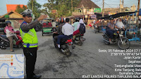 Tingkatkan Kepatuhan Pengendara, Personel Satlantas Polres Tanjungbalai Laksanakan Gatur di Persimpangan