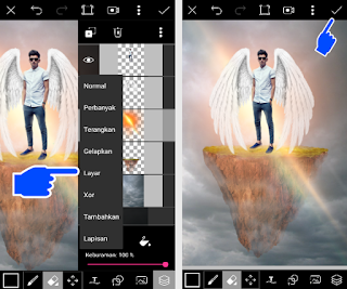 Cara menambahkan sayap picsart