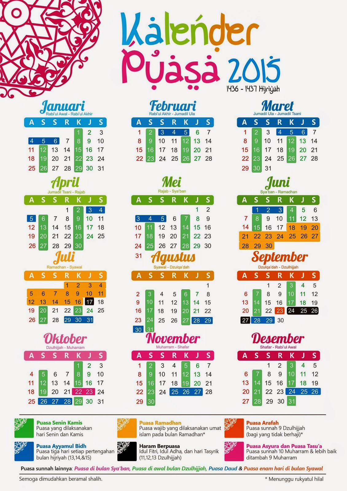 Puasa 2016  Search Results  Calendar 2015