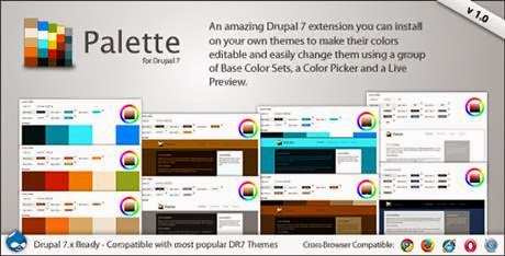 Palette v1.0  4 in 1 Drupal Theme Color Switcher CodeCanyon