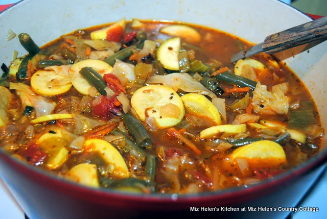 Garden Vegetable Soup at Miz Helen's Country Cottage