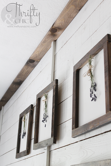 DIY faux wood beams. How to add character to your house. Farmhouse dining room decor and decorating ideas.