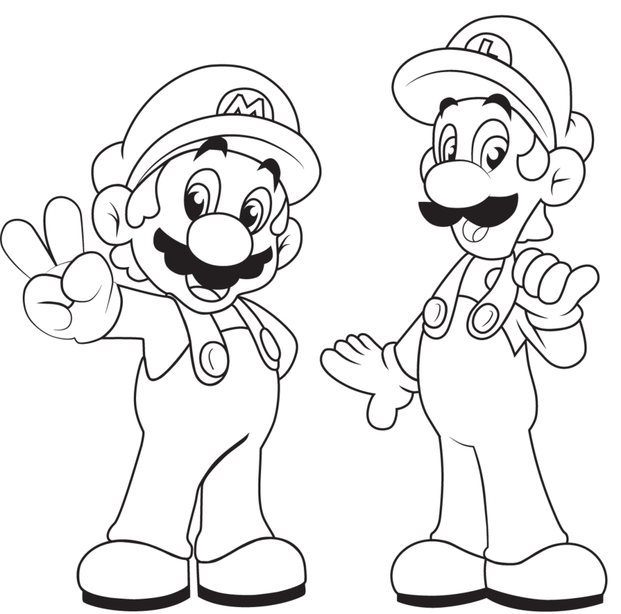 mario brothers coloring pages coloring pages