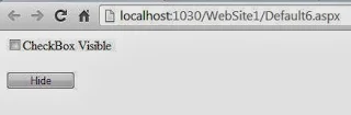 Change visibility property dynamically in ASP.NET