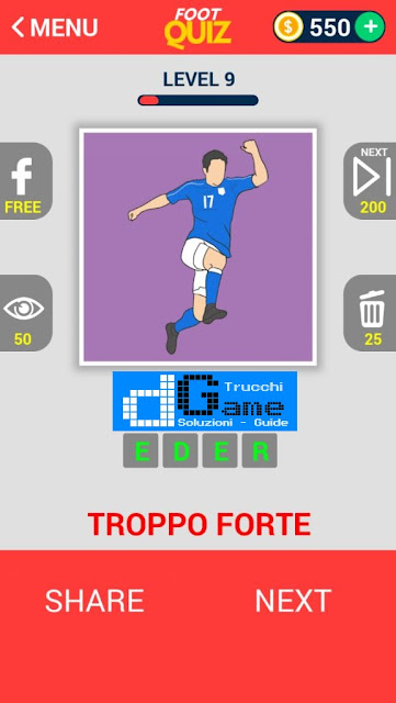 FootQuiz Calcio Quiz Football (EURO 2016) soluzione livello 1-10