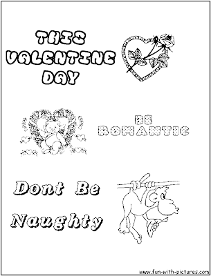 Valentine Card Coloring Pages