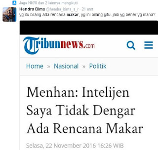 Statement Kapori Soal Adanya Upaya "Makar" Di Tanggapi Lucu Netizen