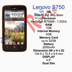 Lenovo S750 Stock Rom Download & Specs