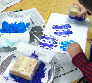 Bubble Wrap Painting (Brick by Brick)