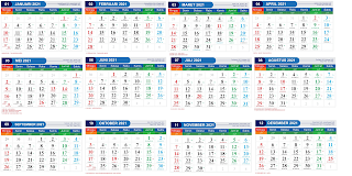 Download Template Kalender 2022 PNG JPG PSD PDF Lengkap 