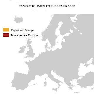 El 12 de octubre, las papas y los tomates