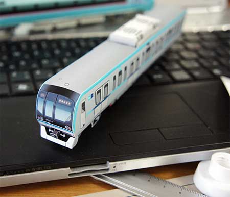 The Tokyo Metro Tozai Line Papercraft 15000 Series