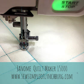 Janome Quilt Maker 15000 ruler foot