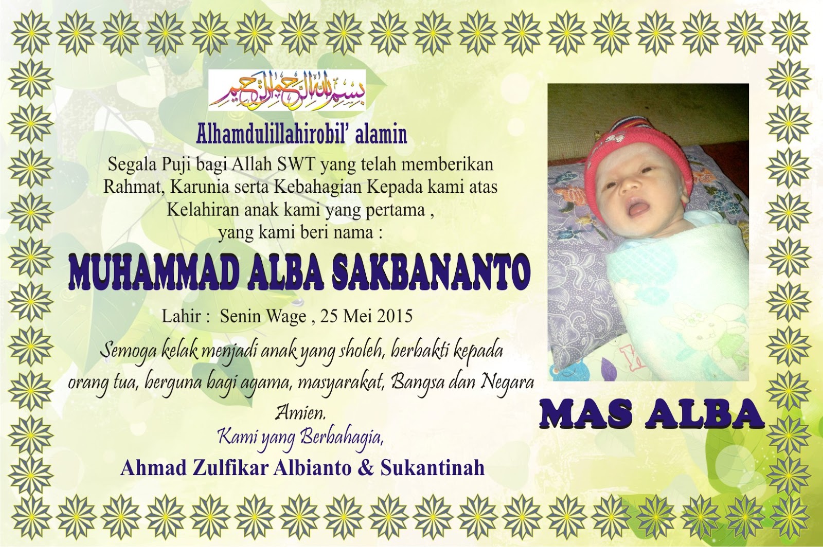  DESAIN  NAMA  BAYI 