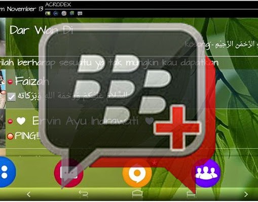 BBM+ Mod Tema Stylish Android Messenger V3 2.5.0.36