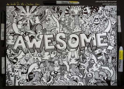 Doodle Art : 40+ Awesome Doodle Art Inspiration Examples 