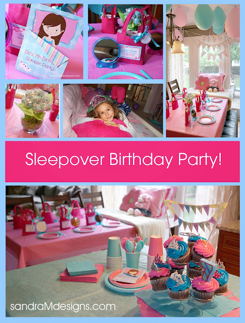 Hotel Slumber  Party  Package SANDRA M DESIGNS Real Party  