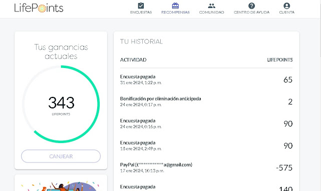 Haz encuestas remuneradas Lifepoints