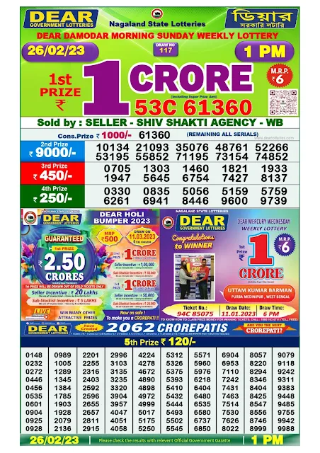 nagaland-lottery-result-26-02-2023-dear-damodar-morning-sunday-today-1-pm
