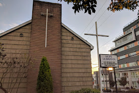notice the sign at Hope Lutheran Church in West Seattle, Washington