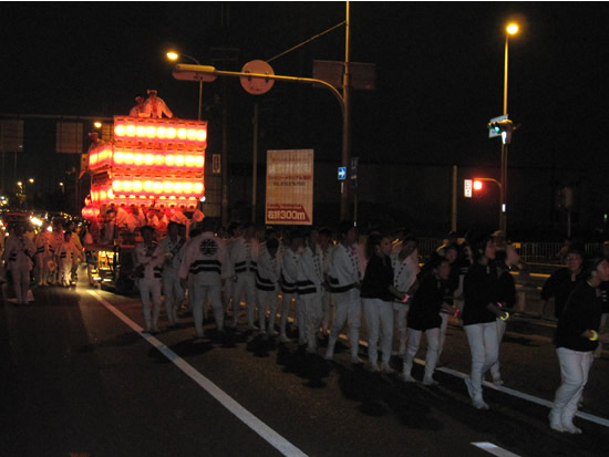 2009年（21年度） 久世地区だんじり祭り 夜間曳行 ＜大阪 堺市＞