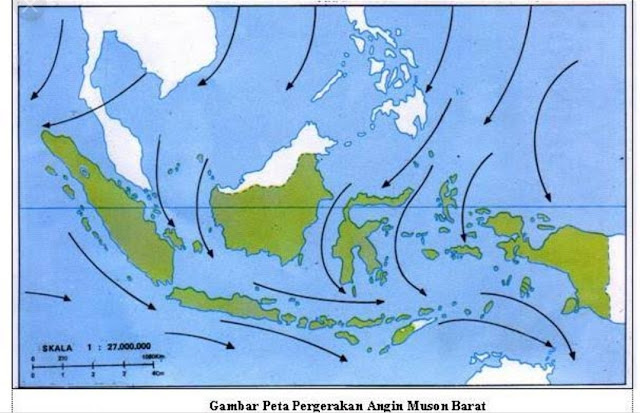 Proses terjadinya angin Muson Barat