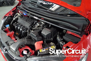 SUPERCIRCUIT Front Strut Bar/ Front Tower Brace made for the Honda Jazz/ Fit GK5.
