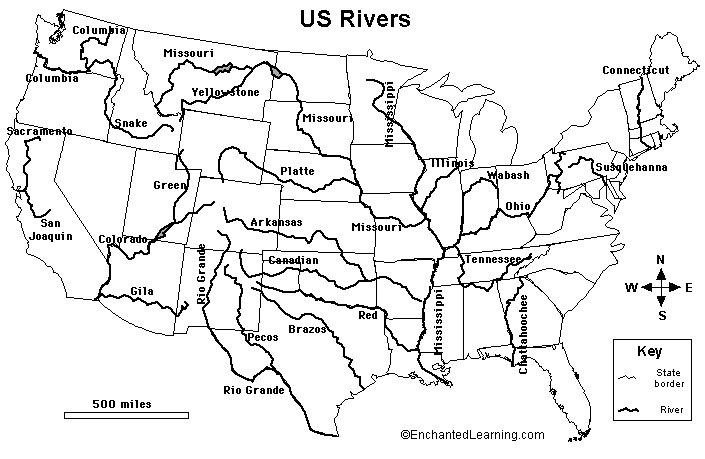 Map United States Rivers ... Blank United States Map With Rivers further Blank Map United States Of America moreover Us Map ...