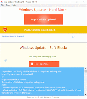 cara menghentikan update windows 10 dengan stopupdates10