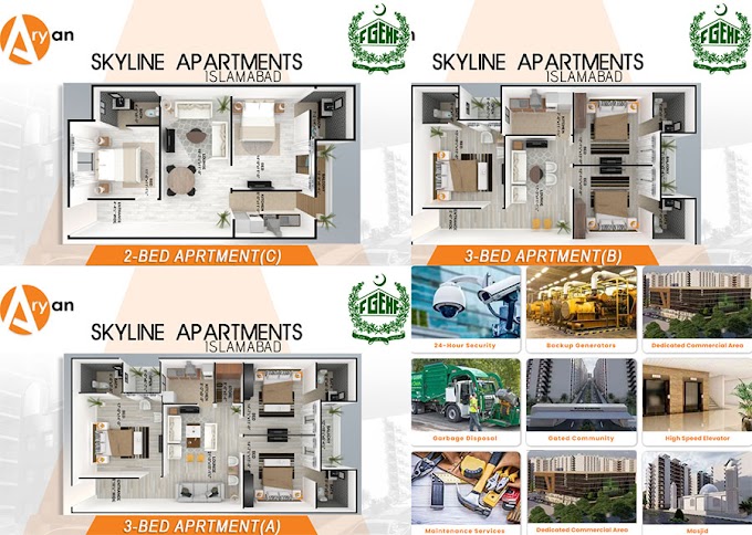 Skyline Apartments Islamabad.2 & 3 Rooms Apartments