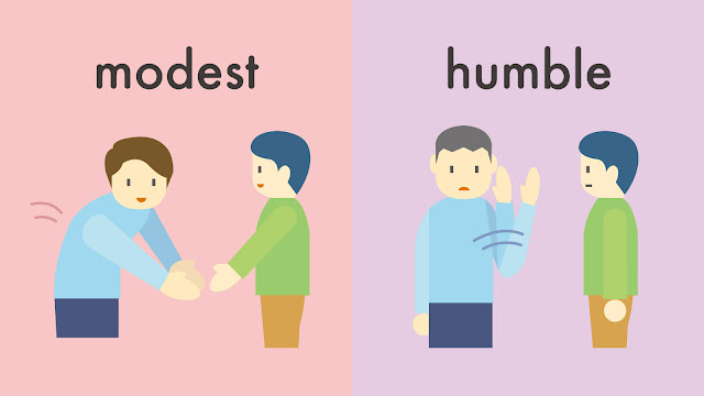 modest と humble の違い
